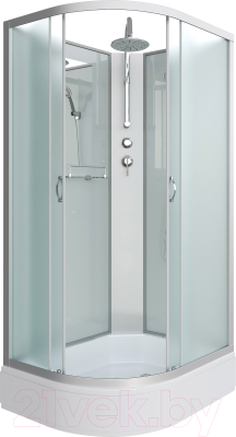 Душевая кабина Niagara NG-33084-14RBKT 100x80 (матовое стекло) - фото