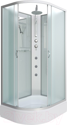 Душевая кабина Niagara NG-33084-14RBKTG 100x80 (матовое стекло) - фото