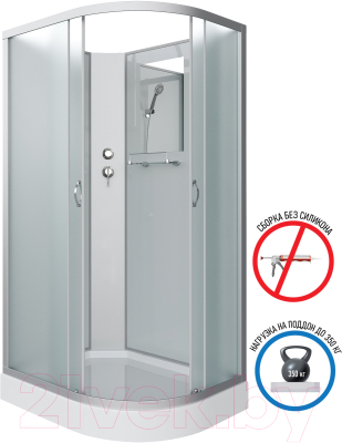 Душевая кабина Niagara NG-3312-14LBK 120x80x200