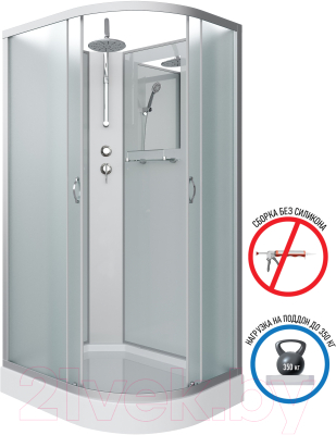 Душевая кабина Niagara NG-3312-14LBKT 120x80x200