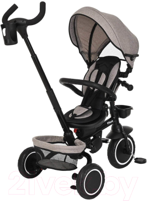 Трехколесный велосипед с ручкой Pituso Elite Plus / JY-T05Plus-Beige