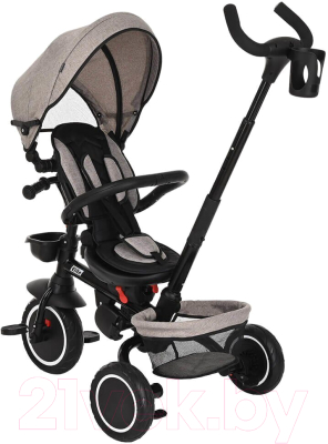 Трехколесный велосипед с ручкой Pituso Elite Plus / JY-T05Plus-Beige