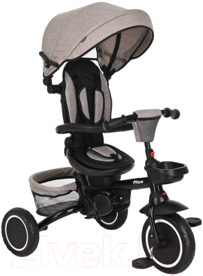 Трехколесный велосипед с ручкой Pituso Elite Plus / JY-T05Plus-Beige