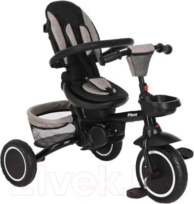 Трехколесный велосипед с ручкой Pituso Elite Plus / JY-T05Plus-Beige