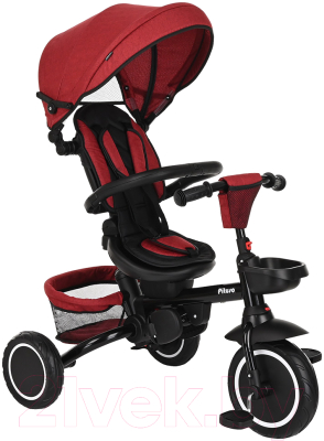 Трехколесный велосипед с ручкой Pituso Elite Plus / JY-T05Plus-Red