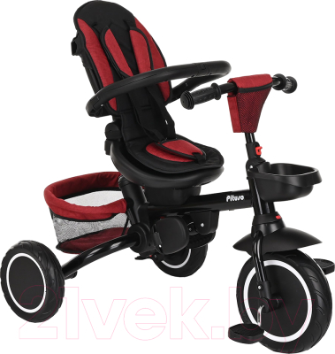 Трехколесный велосипед с ручкой Pituso Elite Plus / JY-T05Plus-Red