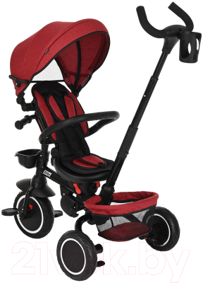 Трехколесный велосипед с ручкой Pituso Elite Plus / JY-T05Plus-Red