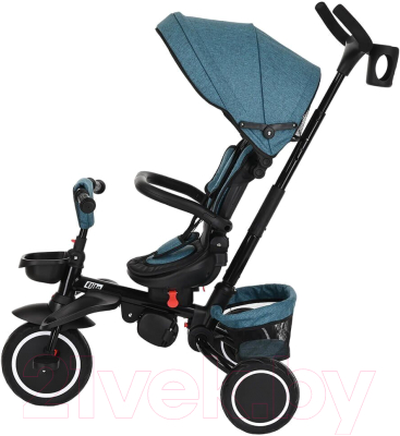 Трехколесный велосипед с ручкой Pituso Elite Plus / JY-T05Plus-Teal