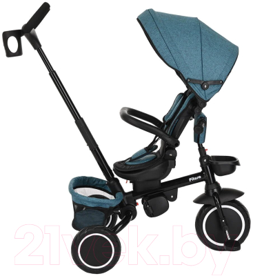 Трехколесный велосипед с ручкой Pituso Elite Plus / JY-T05Plus-Teal