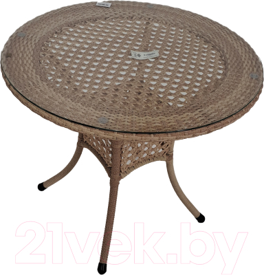 Стол садовый AIKO Deco 7035П круглый д.90 90х90х75 - фото