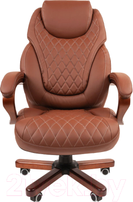 Кресло офисное Chairman 406 N (экопремиум, коричневый)