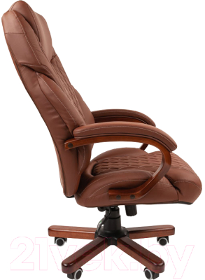 Кресло офисное Chairman 406 N (экопремиум, коричневый)