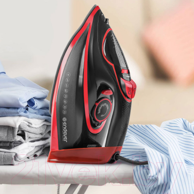 Утюг Endever Delta-225 (черный/красный)