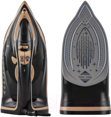 Утюг Endever Delta-226 (черный/бежевый)