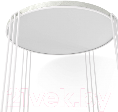 Журнальный столик Sheffilton SHT-CT33-1 (белый муар/бетон лофт)