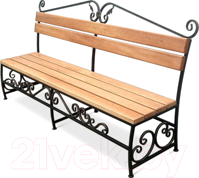 Скамья садовая СтальСнабДизайн ЛК-2 - фото