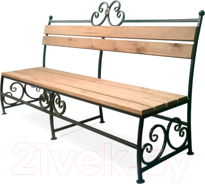 Скамья садовая СтальСнабДизайн ЛК-4 - фото