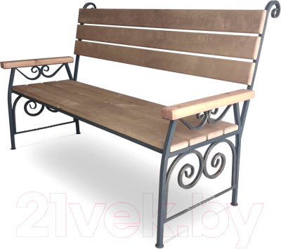 Скамья садовая СтальСнабДизайн ЛК-6 - фото