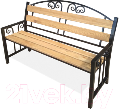 Скамья садовая СтальСнабДизайн ЛК-7 - фото