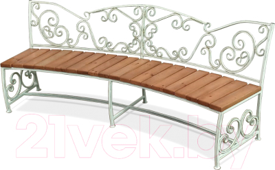Скамья садовая СтальСнабДизайн ЛК-8 - фото