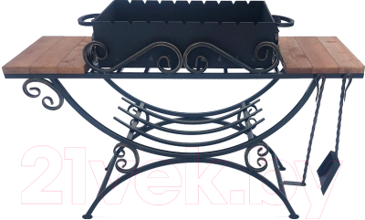 Мангал СтальСнабДизайн МК-4 Лодочка-4 - фото