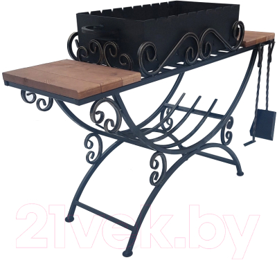 Мангал СтальСнабДизайн МК-4 Лодочка-4