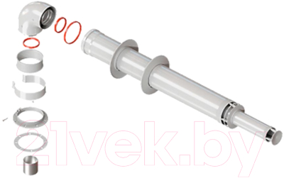 Дымоход для котла Thermex Антилед (60/100-1000мм) - фото