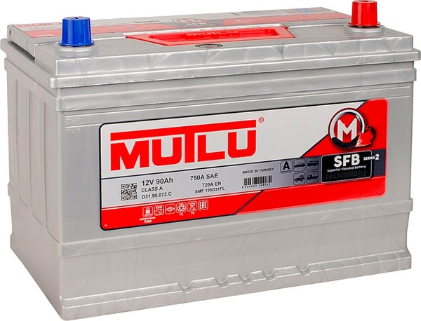 Автомобильный аккумулятор Mutlu JIS R+ / D31.90.072.C - фото