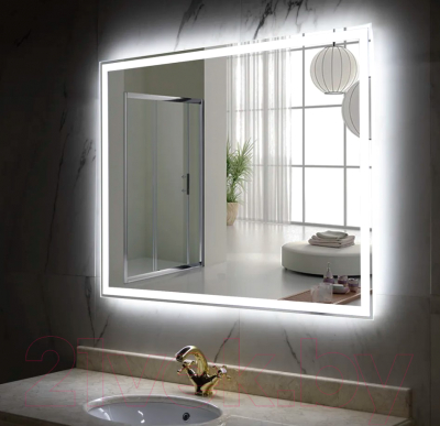 Зеркало Пекам Greta 110x80 / greta-110x80d (с подсветкой,с сенсором на взмах руки)