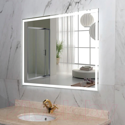 Зеркало Пекам Greta 110x80 / greta-110x80d (с подсветкой,с сенсором на взмах руки)