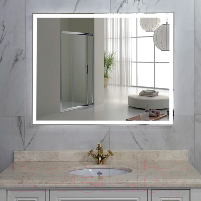 Зеркало Пекам Greta 110x80 / greta-110x80d (с подсветкой,с сенсором на взмах руки)