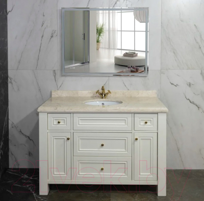 Зеркало Пекам Greta 110x80 / greta-110x80dcl (с подсветкой, с сенсором на взмах руки, часами)