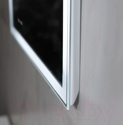 Зеркало Пекам Greta 110x80 / greta-110x80dpcl (с подсветкой, с сенсором на взмах руки, подогрев, часы)