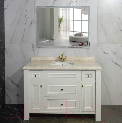 Зеркало Пекам Greta 110x80 / greta-110x80dpcl (с подсветкой, с сенсором на взмах руки, подогрев, часы)