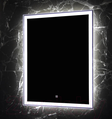 Зеркало Пекам Greta 80x110 / greta-80x110s (с подсветкой, с сенсором на прикосновение)