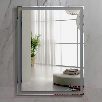 Зеркало Пекам Greta 80x110 / greta-80x110d (с подсветкой, с сенсором на взмах руки)