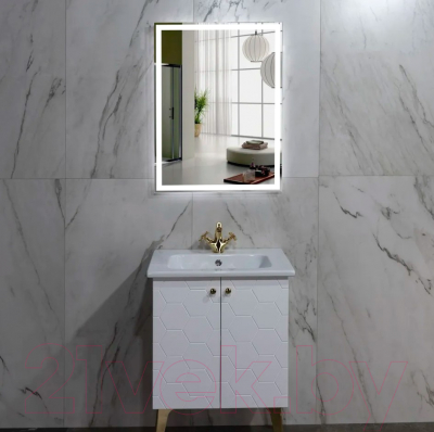 Зеркало Пекам Greta 80x110 / greta-80x110d (с подсветкой, с сенсором на взмах руки)