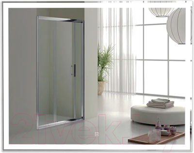 Зеркало Пекам Greta 140x80 / greta-140x80s (с подсветкой, с сенсором на прикосновение) - фото