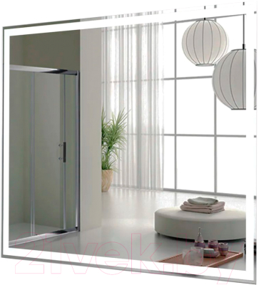 Зеркало Пекам Greta 140x80 / greta-140x80d (с подсветкой, с сенсором на взмах руки) - фото