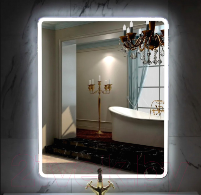 Зеркало Пекам Marta 1 80x110 / marta1-80x110 (с подсветкой, с механической клавишей)