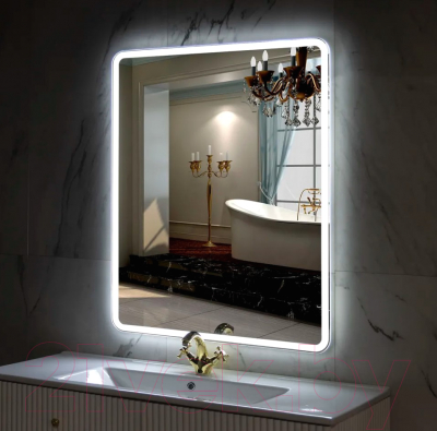 Зеркало Пекам Marta 1 80x110 / marta1-80x110 (с подсветкой, с механической клавишей)