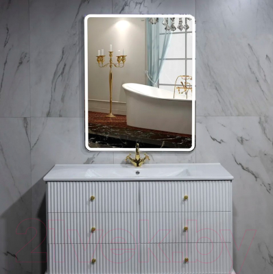 Зеркало Пекам Marta 1 80x110 / marta1-80x110 (с подсветкой, с механической клавишей)