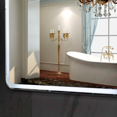 Зеркало Пекам Marta 1 140x80 / marta1-140x80d (с подсветкой, с сенсором на взмах руки)