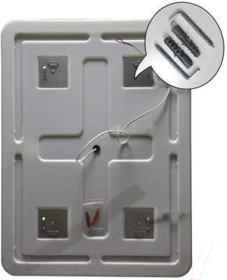 Зеркало Пекам Marta 1 110x80 / marta1-110x80dpcl (с подсветкой, с сенсором на взмах руки, подогрев, часами)