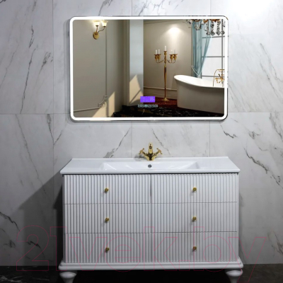 Зеркало Пекам Marta 1 80x60MP / marta1-80x60MP (с подсветкой, с многофункциональной панелью, подогревом)