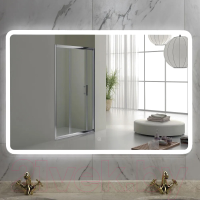 Зеркало Пекам Marta 110x80 / marta-110x80s (с подсветкой, с сенсором на прикосновение)