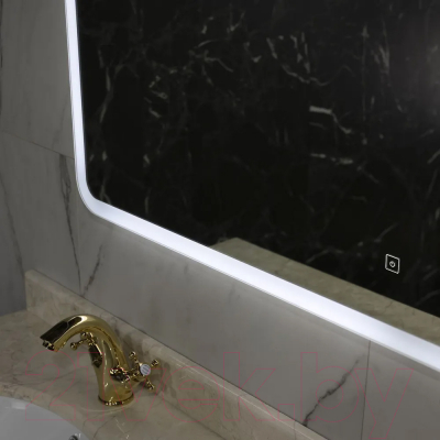 Зеркало Пекам Marta 140x80 / marta-140x80s (с подсветкой, с сенсором на прикосновение)