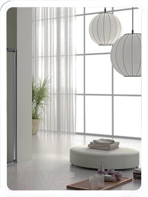 Зеркало Пекам Marta 80x140 / marta-80x140s (с подсветкой, с сенсором на прикосновение)