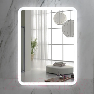 Зеркало Пекам Marta 80x140 / marta-80x140s (с подсветкой, с сенсором на прикосновение)