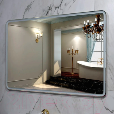 Зеркало Пекам Marta 1 110x80 / marta1-110x80s (с подсветкой, с сенсором на прикосновение)